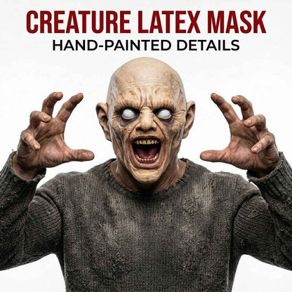 🧟Maschera in Latex Horror di Halloween, Maschera Demoniaca