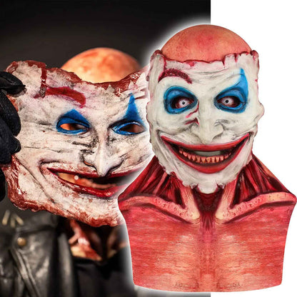 Maschera di Halloween  Joker o Ghost Rider doppia maschera in lattice