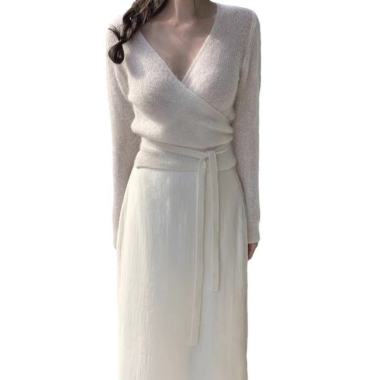 Women's French Style Temperament Long-sleeved Sweater