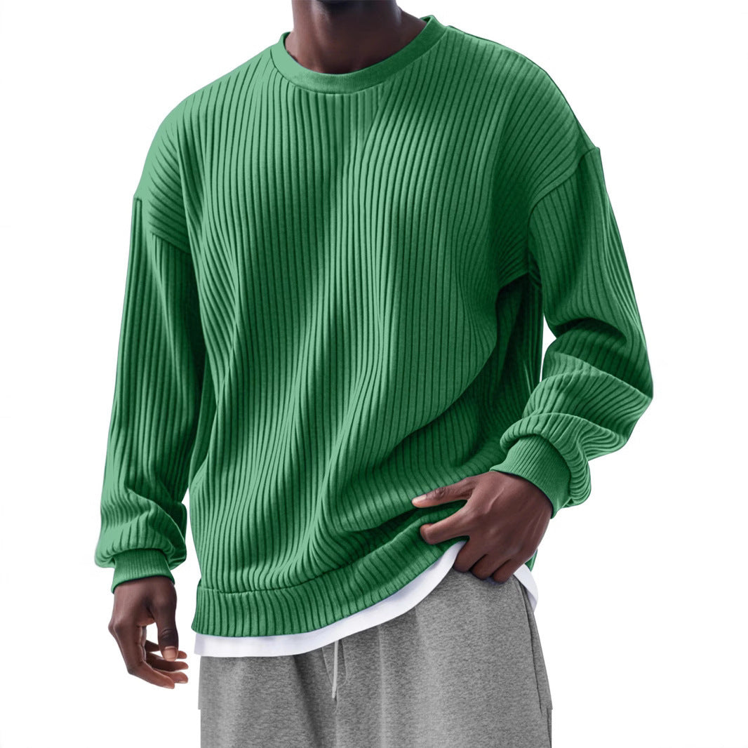 Men's Loose Trendy Long Sleeve Round Neck Top