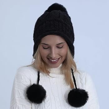 Idle Style Thick Double-layer Ear Protection Cold-proof Shuttlecock Rabbit Fur Hat