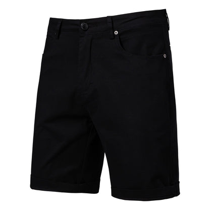 Pantaloni Uomo Slim Dritti e Corti – Taglie Forti, Tinta Unita, Stile Casual