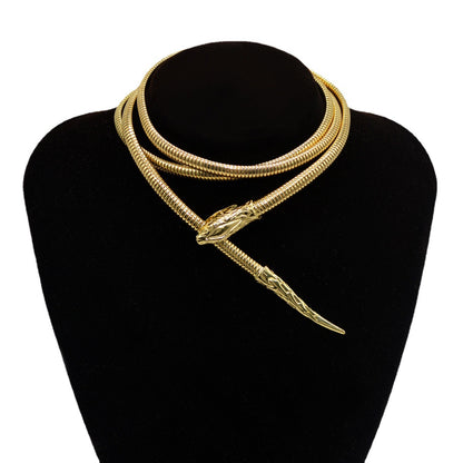 New Snake Waist Chain Personality Snake-shaped Metal Chain Match With Coat Skirt Belt
