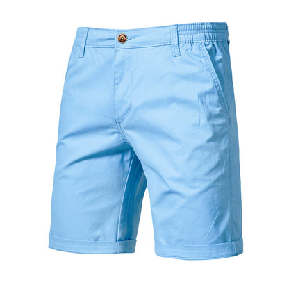 Pantaloni Uomo Slim Dritti e Corti – Taglie Forti, Tinta Unita, Stile Casual