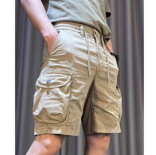 Pantaloni Uomo Larghi a Gamba Dritta – Multi-Tasche Casual Stile Overall
