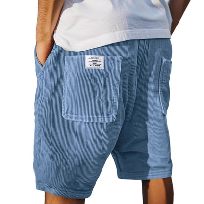Pantaloncini Estivi con Ricami Multi-pocket