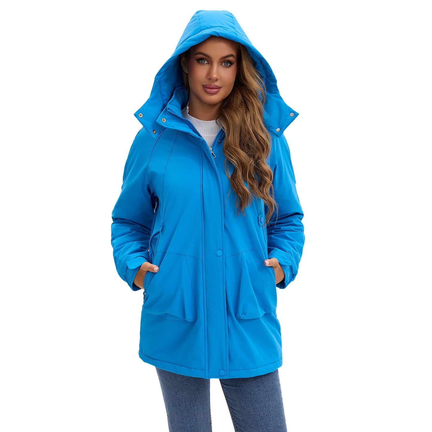 Autumn And Winter Mountaineering Women's Casual Shell Jacket Parka