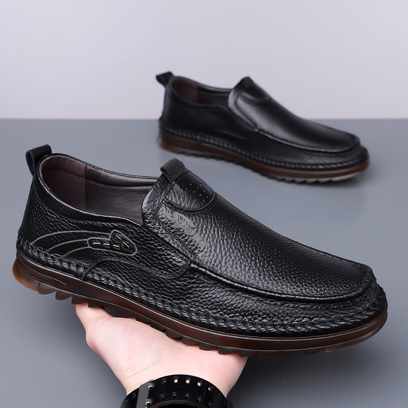 Men's First Layer Cowhide Driving Shoes