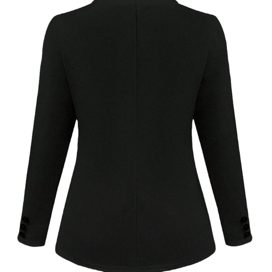 Solid Color Polo Collar Suit Long Sleeve All-matching Slim Fit Coat