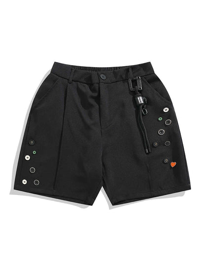 Pantaloncini semielastici con bottoni colorati