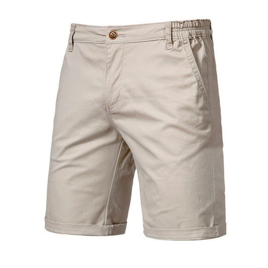 Pantaloni Uomo Slim Dritti e Corti – Taglie Forti, Tinta Unita, Stile Casual