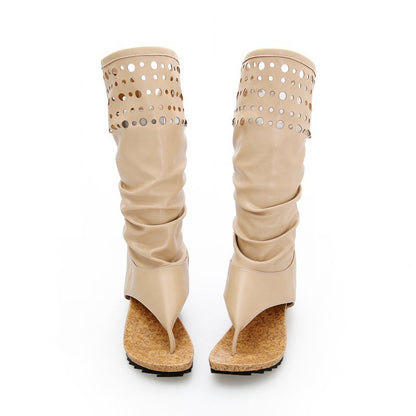 Spring And Summer Casual Flat Toe Sandal Boots