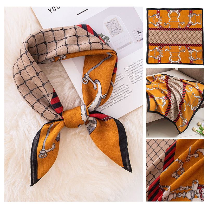 70cm Emulation Silk Scarf Fashion Scarf