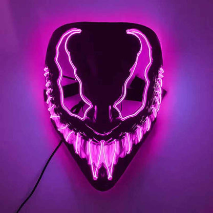 Horror Halloween GlowMasks Led luminoso Scream Venom Mask