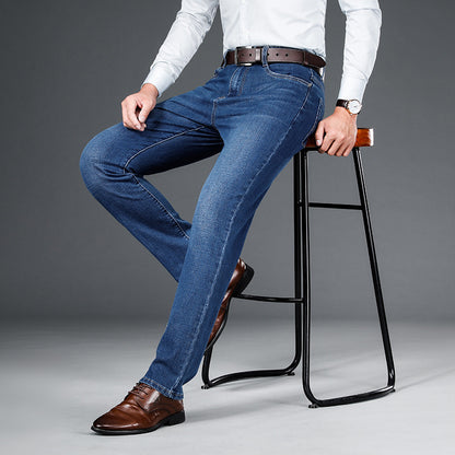 Men's Fashion Personality Spring Jeans Loose Straight