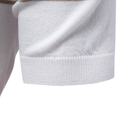 Fashion Striped Men's Business Short-sleeved Shirt