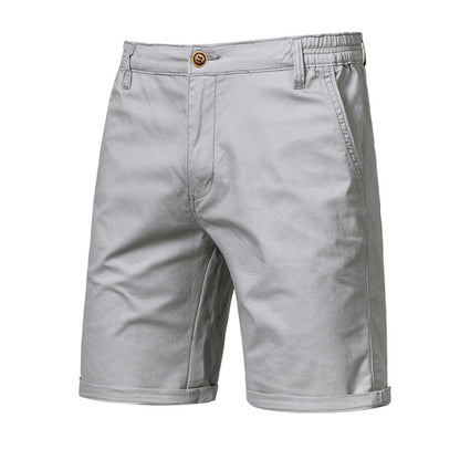 Pantaloni Uomo Slim Dritti e Corti – Taglie Forti, Tinta Unita, Stile Casual