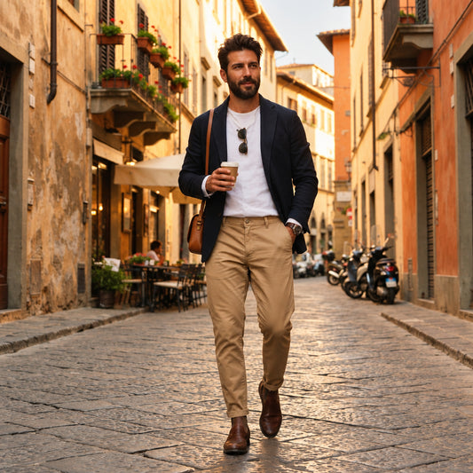 Pantaloni Uomo Slim Fit Elasticizzati Effetto Lavato – 4 Colori