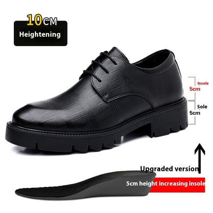 Scarpe casual Buisness Man con rialzo interno di 10 cm