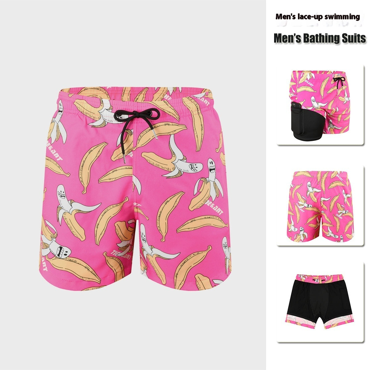 Costume da bagno da uomo a doppio strato