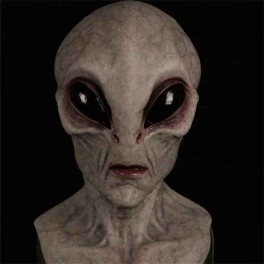 👽 MASCHERA ALIENO UFO TESCHIO HALLOWEEN COSPLAY IN SILICA GEL