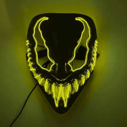 Horror Halloween GlowMasks Led luminoso Scream Venom Mask