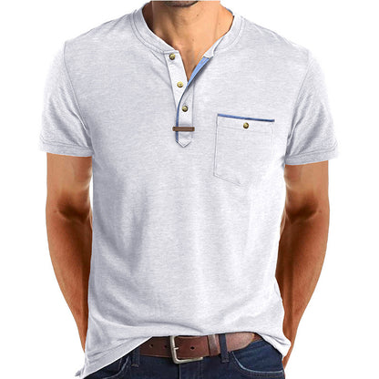 Men's Short-sleeved T-shirt Casual Crew Neck Top