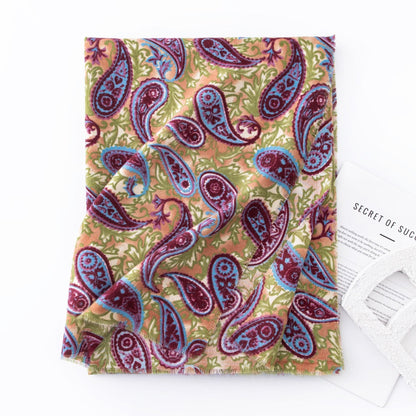 Artificial Cashmere Scarf Color Warm Shawl