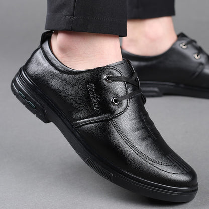 Men's Casual Leather Shoes British Style