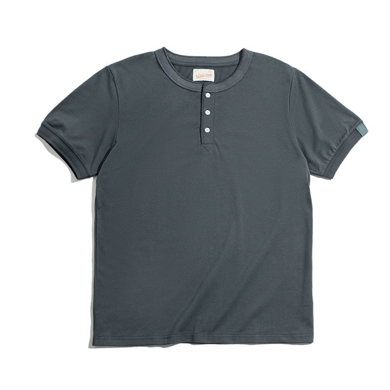 Retro Army Green Micro-elastic Tough Guy T-shirt