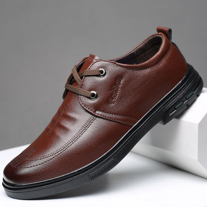 Men's Casual Leather Shoes British Style