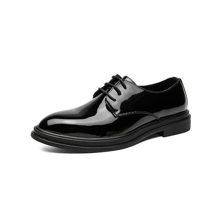 Scarpe da lavoro in pelle lucida a punta British Fashion