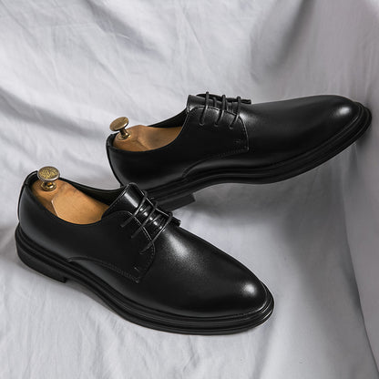 Scarpe da lavoro in pelle lucida a punta British Fashion