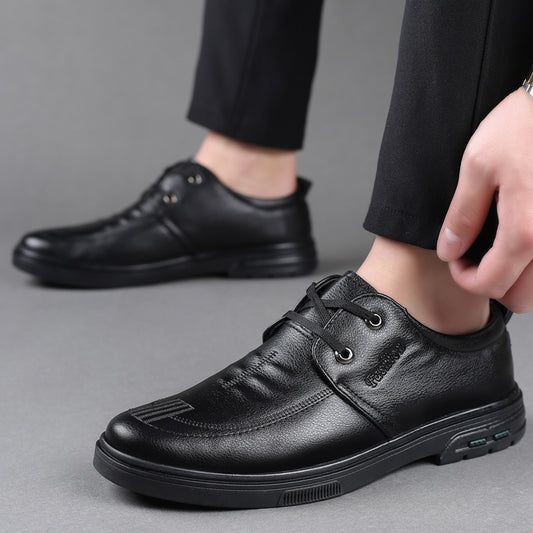 Men's Casual Leather Shoes British Style