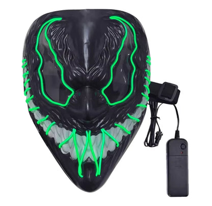 Horror Halloween GlowMasks Led luminoso Scream Venom Mask