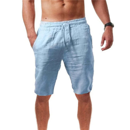 Pantaloni corti da uomo in cotone, estivi, traspiranti