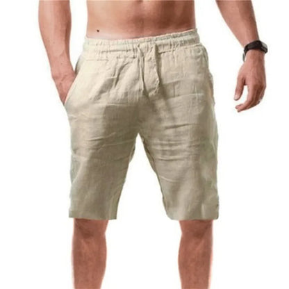 Pantaloni corti da uomo in cotone, estivi, traspiranti