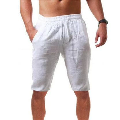 Pantaloni corti da uomo in cotone, estivi, traspiranti