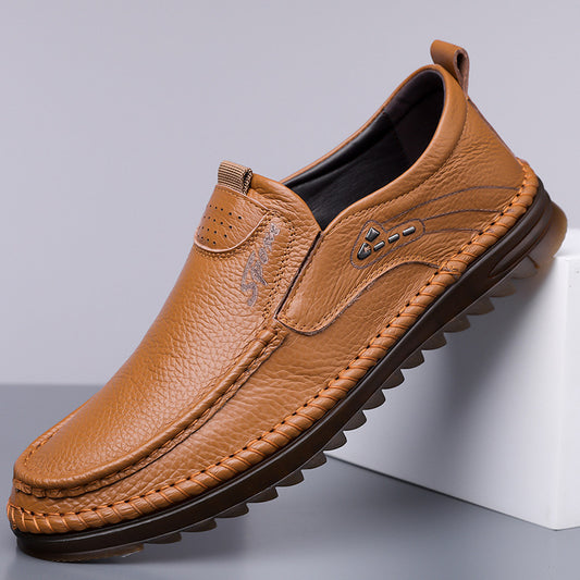 Men's First Layer Cowhide Driving Shoes