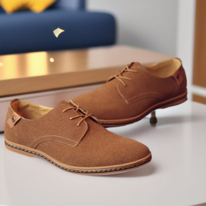 Scarpe Uomo Autunno Casual – Stile Britannico, Microfibra Comoda