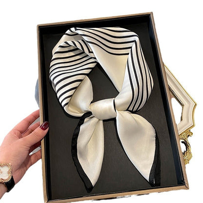 Stewardess Neck Protection Business Wear Matching Shirt Thin Scarf