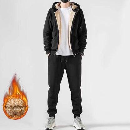 Felpa intrerno in peluche calda per l'inverno casual sportiva