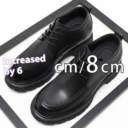 Scarpe Uomo Business con Rialzo Interno – Pelle Vera, Eleganti e Traspiranti