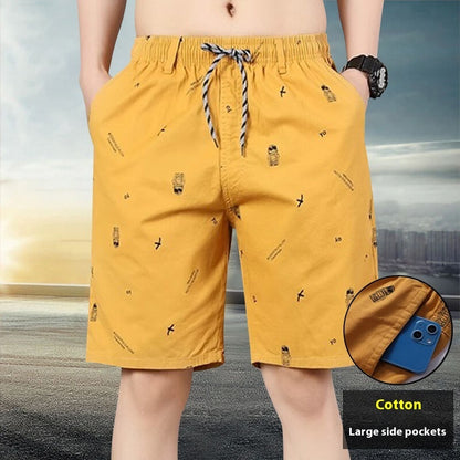 Pantaloni Uomo Estivi Larghi – Cropped Pants Casual da Spiaggia, Cotone Leggero ✅