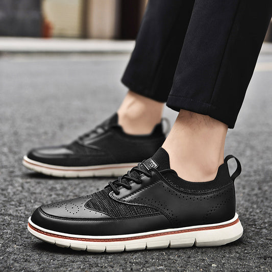Scarpe Uomo Casual in Stile Britannico – Pelle Sintetica Elegante e Resistenti