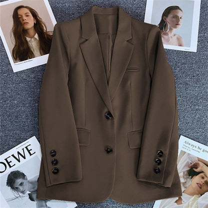 Casual Temperament Spring And Autumn Fried Street Small Suit Top