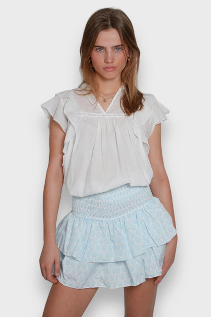 New Skirt Casual Smocking Cake Stripe Printing