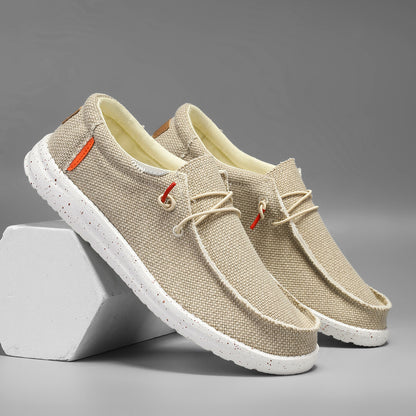 Scarpe Uomo Autunnali Senza Lacci – Canvas Traspiranti, Comfort Plus Size
