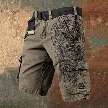 Pantaloncini Uomo con Stampa 3D Digitale – Shorts Estivi con Zip, Moda Casual