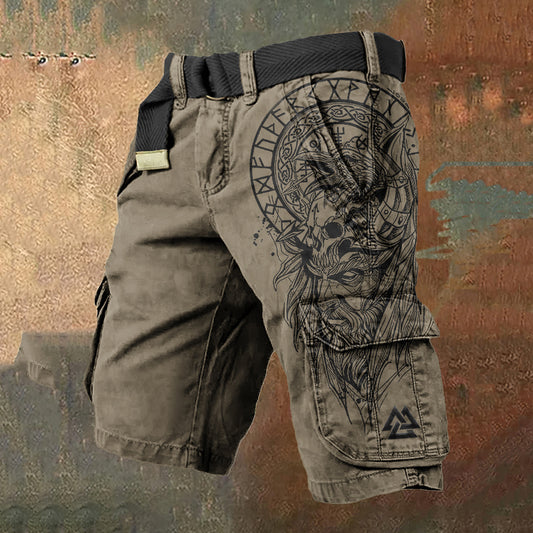 Pantaloncini Uomo con Stampa 3D Digitale – Shorts Estivi con Zip, Moda Casual
